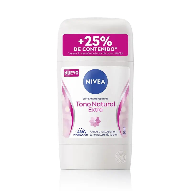 Desodorante Barra Nivea Tono Natural Efecto Satín 54ml