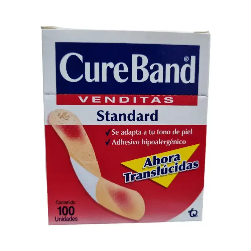 Parche Curita Cureband 100 Unidades