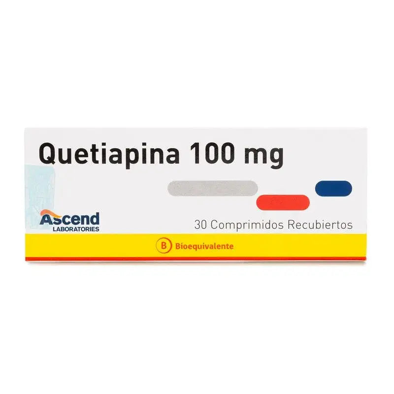 Quetiapina 100mg 30 comprimidos