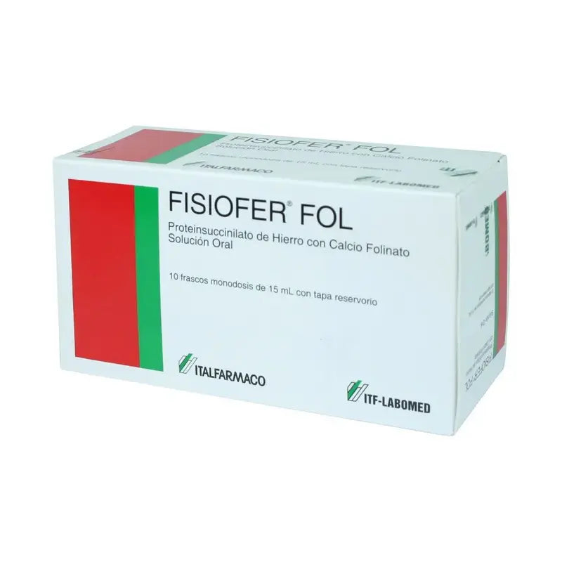 Fisiofer Fol 10 Frascos Monodosis de 15ml Con Tapa Reservorio