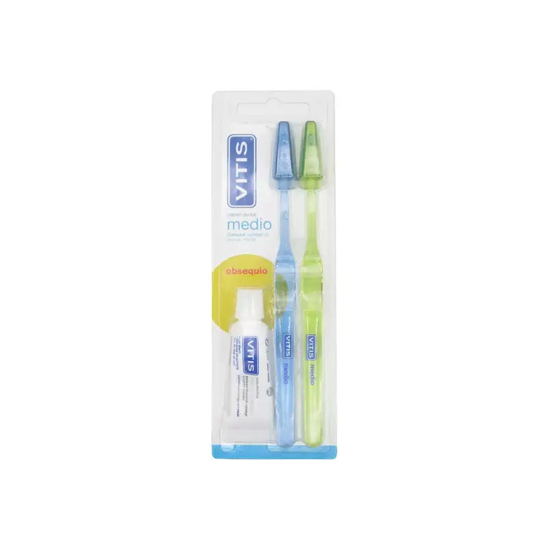 Pack Cepillo Dental Medio + Mini Pasta Blanqueadora