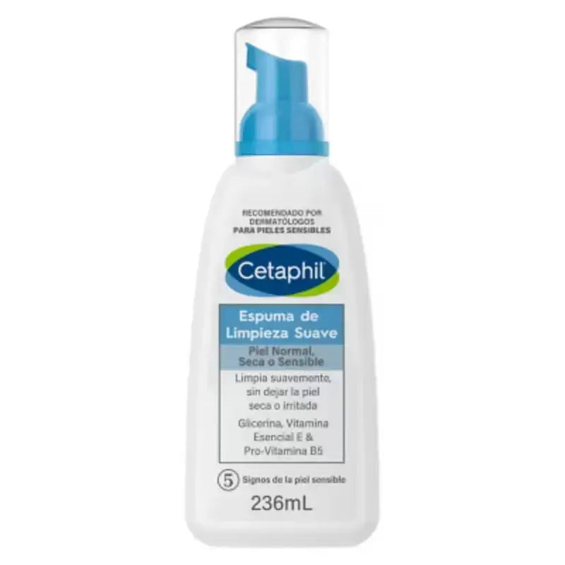 Espuma Limpiadora Suave Cetaphil 236ml