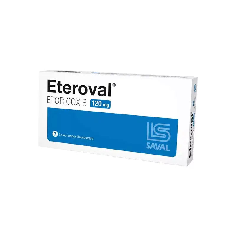 Eteroval 120mg 7 comprimidos recubiertos