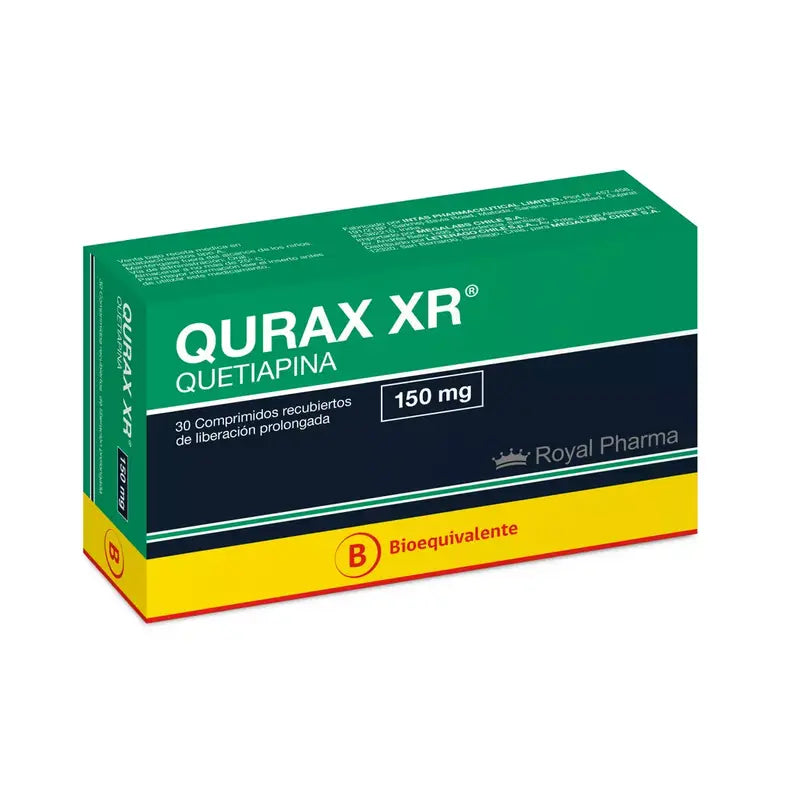 Qurax XR 150mg 30 Comprimidos Recubiertos de Liberación Prolongada