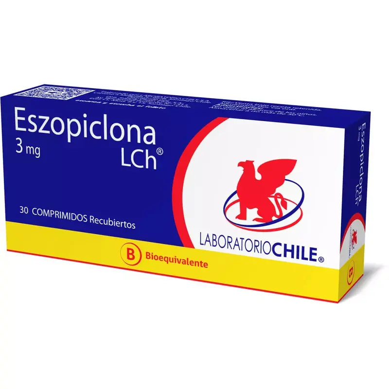 Eszopiclona 3mg 30 Comprimidos Recubiertos