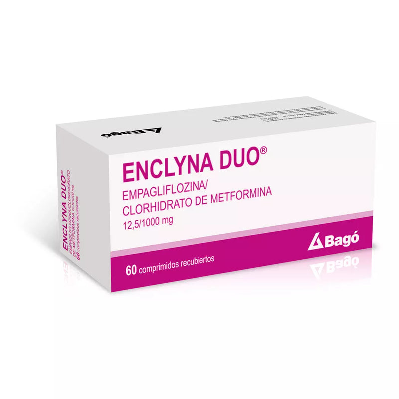 Enclyna Duo Empagliflozina/ Metformina 12.5/ 1000 60 Comprimidos Recubiertos