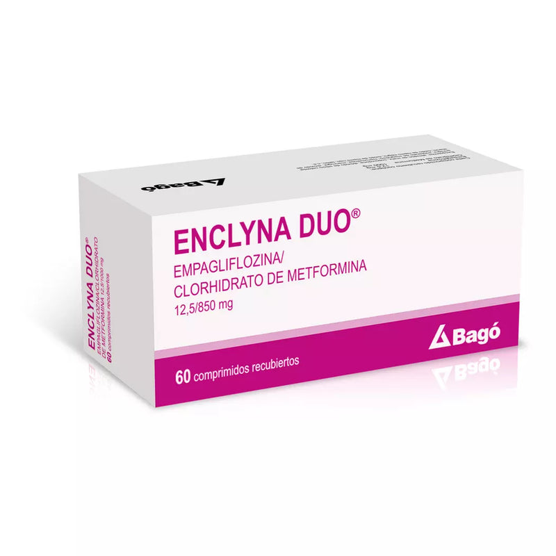 Enclyna Duo Empagliflozina / Metformina 12.5/850 60 Comprimidos Recubiertos