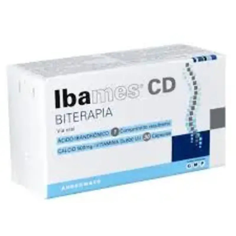 Ibames CD Acido Ibandronico 1 Comp. Recubierto Calcio 500 mg/Vitamina D3 800 UI 30 Caps.