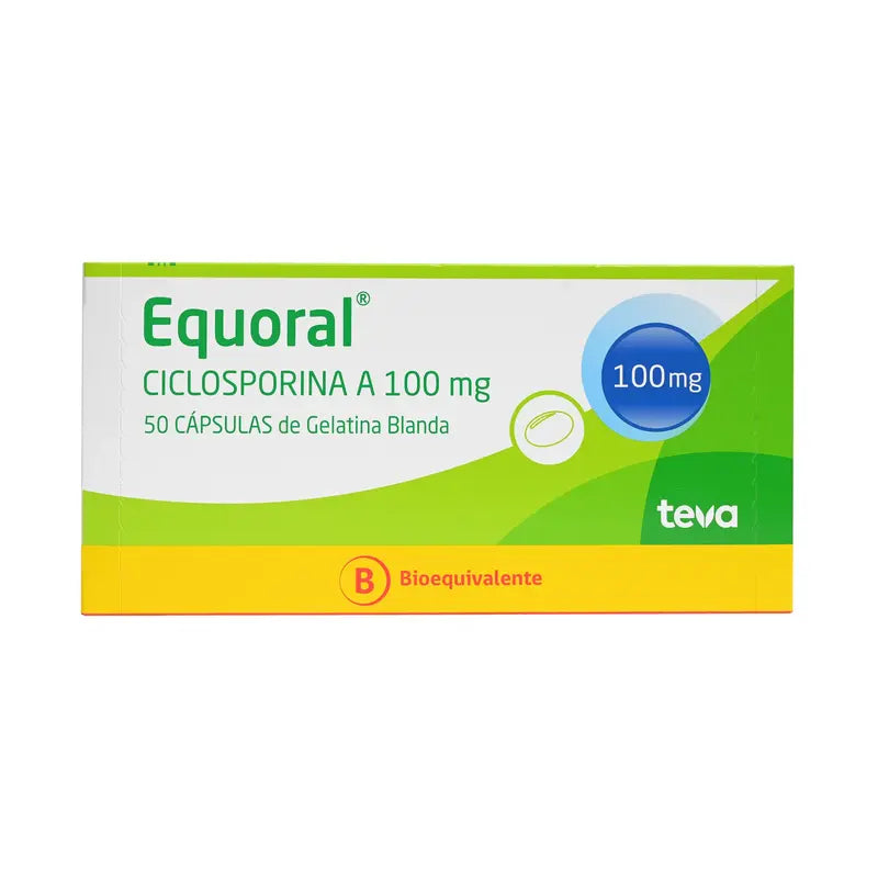 Equoral 100mg 50 Cápsulas de gelatina blanda