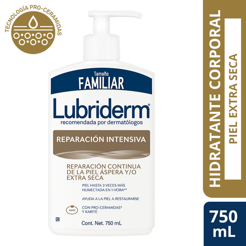 Crema Reparación Intensiva Lubriderm Tamaño Familiar 750ml