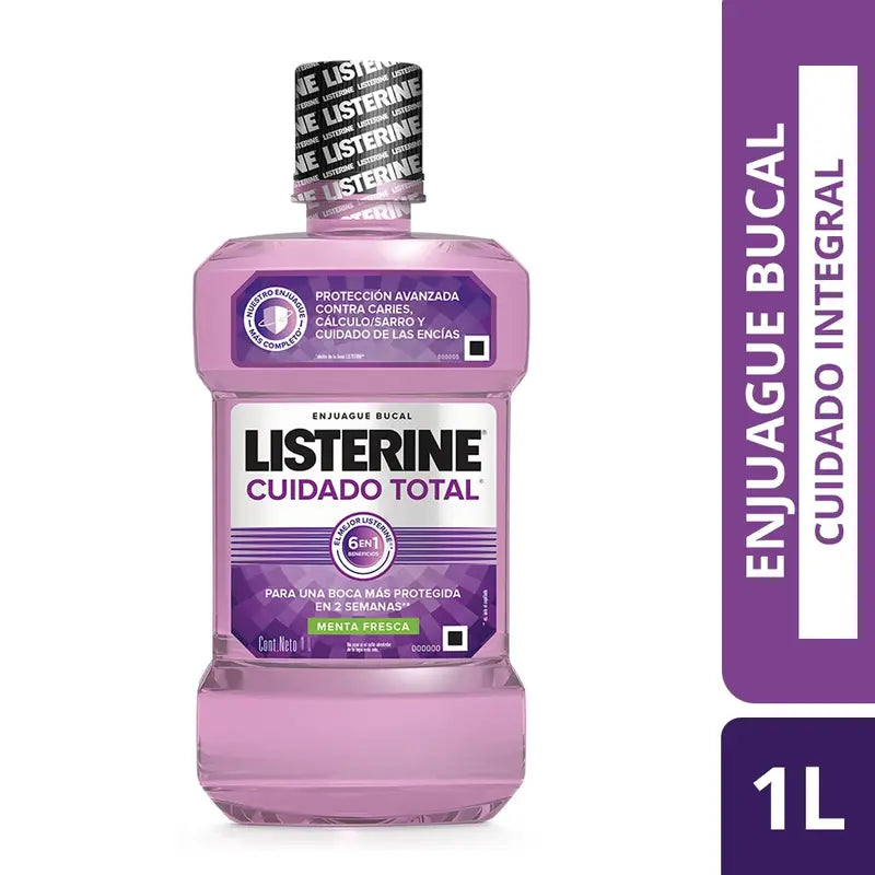 Enjuague Bucal Listerine Cuidado Total Con Fluor 1L