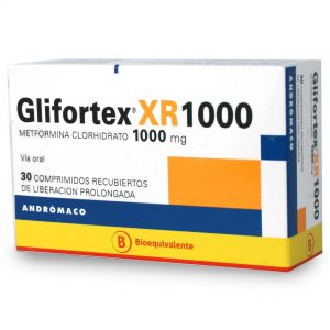 Glifortex XR 1000mg  30 Comprimidos recubiertos de liberación prolongada