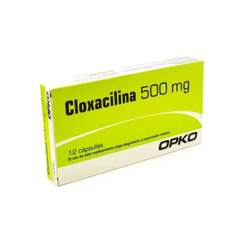 Cloxacilina 500mg 12 Cápsulas