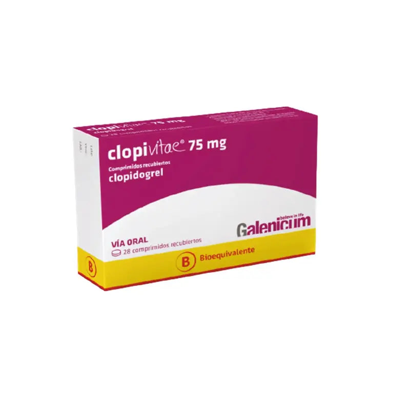 Clopivitae 75mg 28 Comprimidos Recubiertos