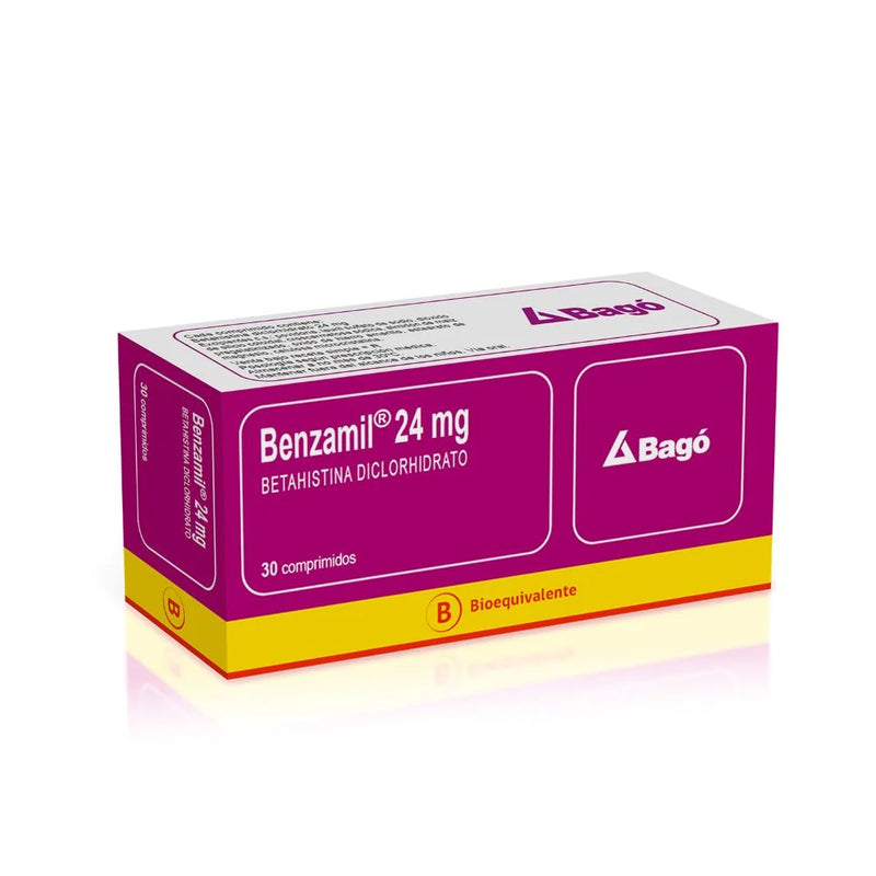 Benzamil 24mg 30 Comprimidos