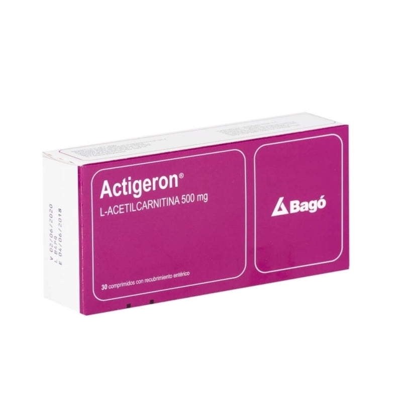 Actigeron 500mg 30 Comprimidos Con Recubrimiento Entérico