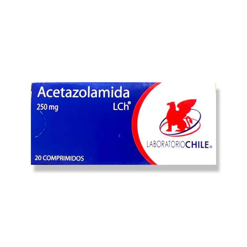 Acetazolamida 250mg 20 Comprimidos