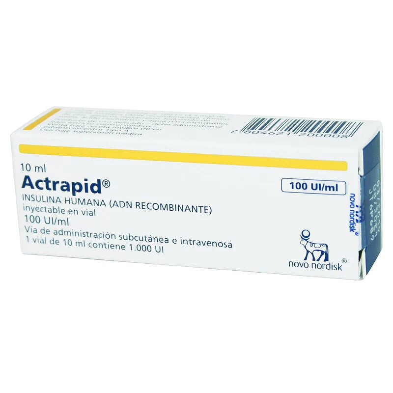Actrapid 100UI/ml Solución inyectable 10ml