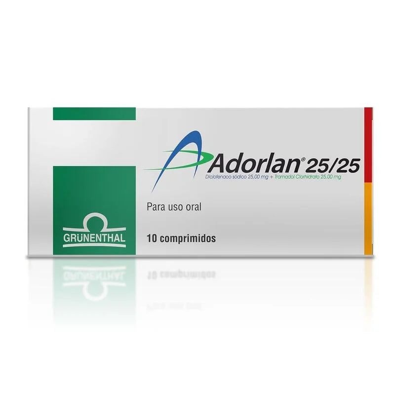 Adorlan 25/25 10 Comprimidos