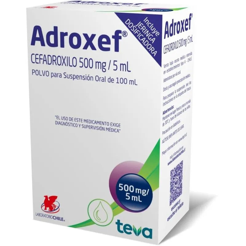 Adroxef 500mg/5ml Polvo para suspensión oral 100ml