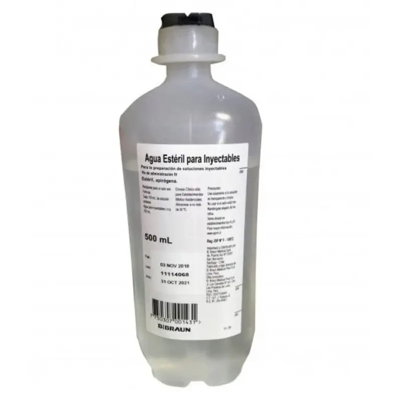 Agua Estéril para Inyectables 500ml