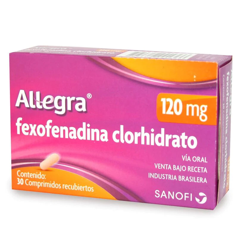 Allegra 120mg 30 Comprimidos Recubiertos