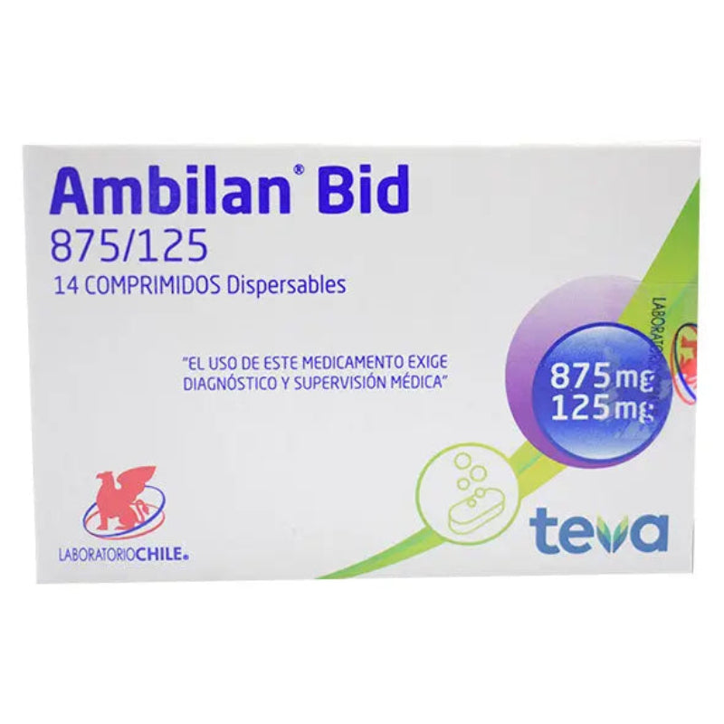 Ambilan Bid 875mg/125mg 14 Comprimidos Dispersables