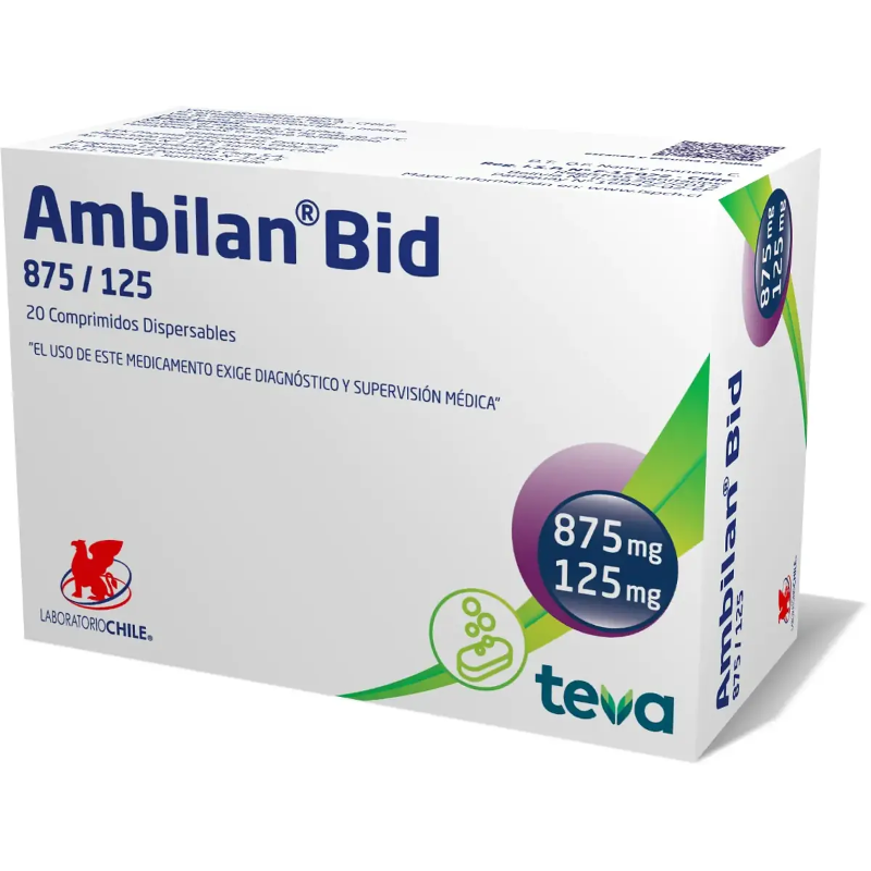 Ambilan Bid 875mg/125mg 20 Comprimidos Dispersables