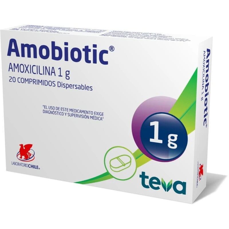 Amobiotic 1g 20 Comprimidos Dispersables