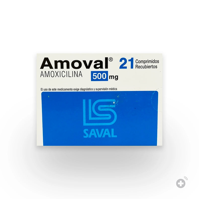 Amoval 500mg 21 Comprimidos Recubiertos