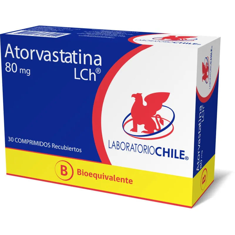 Atorvastatina 80mg 30 Comprimidos Recubiertos