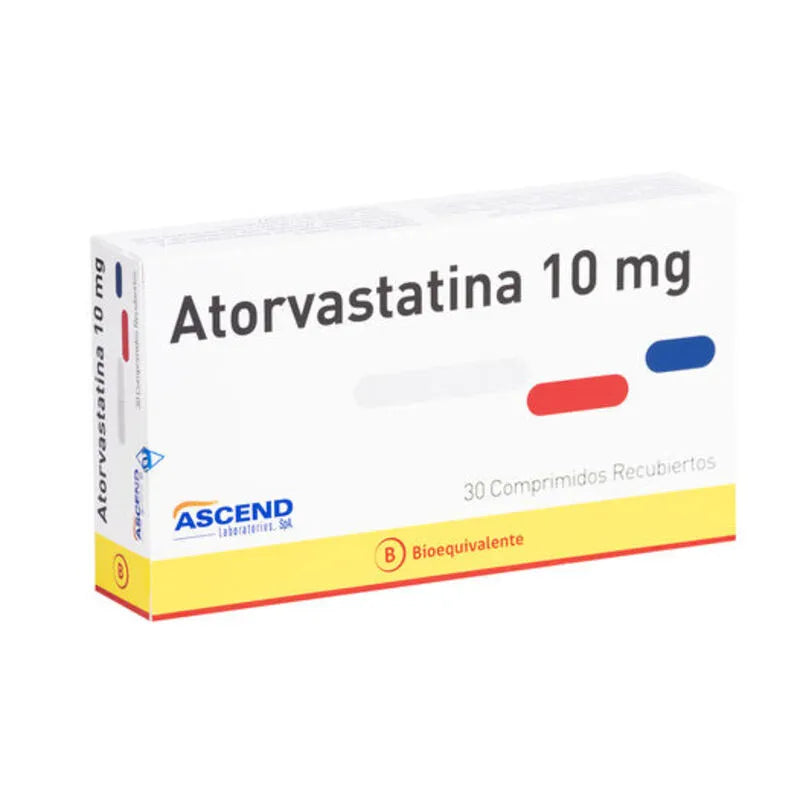 Atorvastatina 10mg 30 Comprimidos Recubiertos