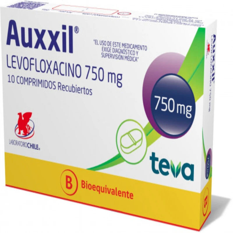 Auxxil 750mg 10 Comprimidos Recubiertos