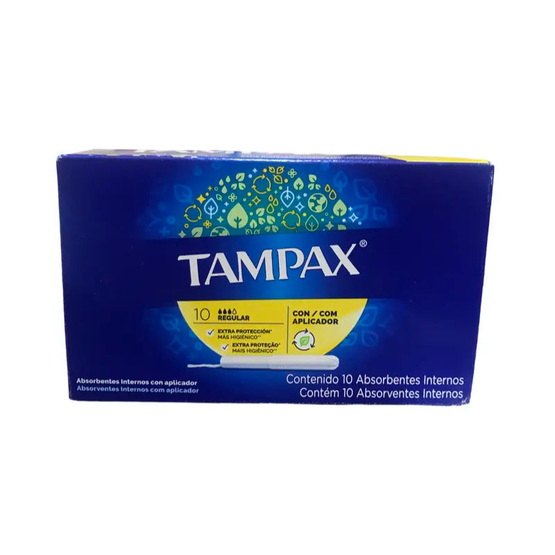 Tampax Regular Con Aplicador 10 unidades