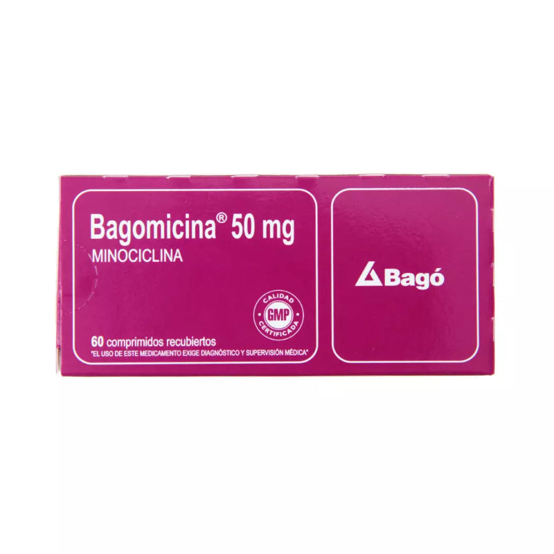 Bagomicina 50mg 60 Comprimidos recubiertos