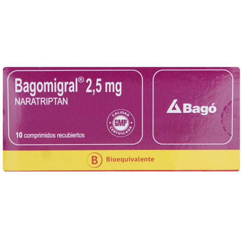 Bagomigral 2,5mg 10 Comprimidos recubiertos