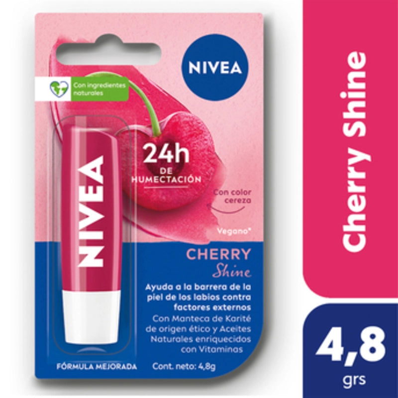 Bálsamo Labial Nivea Cherry Shine