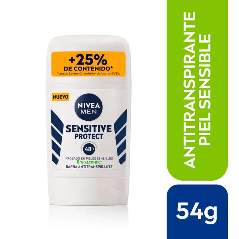 Barra Antitranspirante Sensitive Protect Nivea Men 54gr