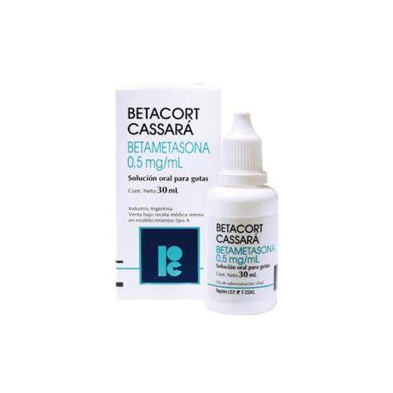 Betacort Cassara Betametasona 0,5 mg / mL Solucion Oral para Gotas 30 ml