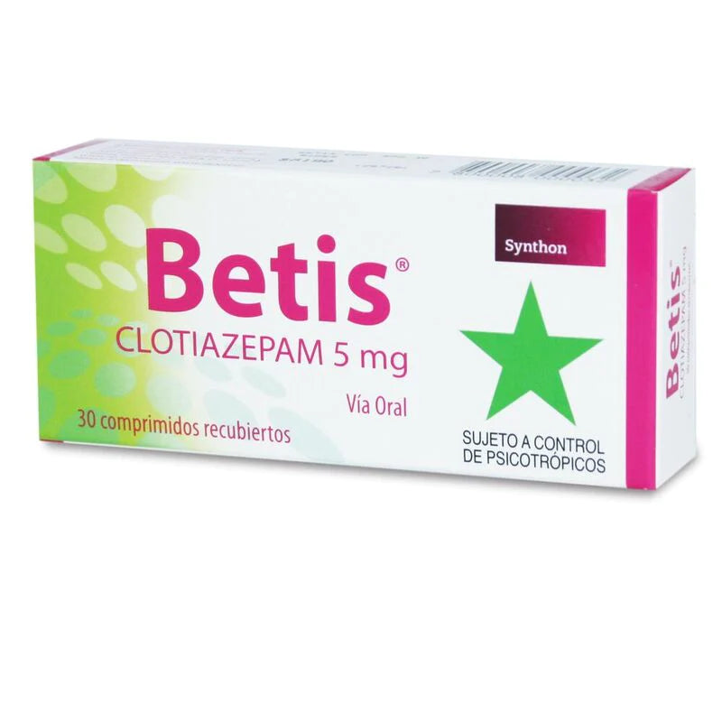 Betis 5mg 30 Comprimidos