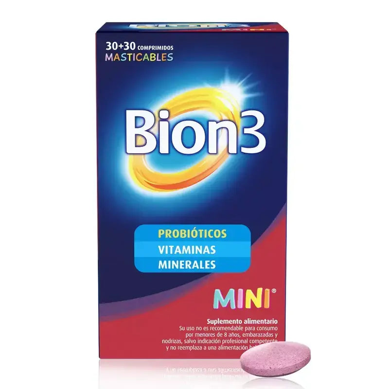 Bion 3 Mini 30+30 comprimidos masticables