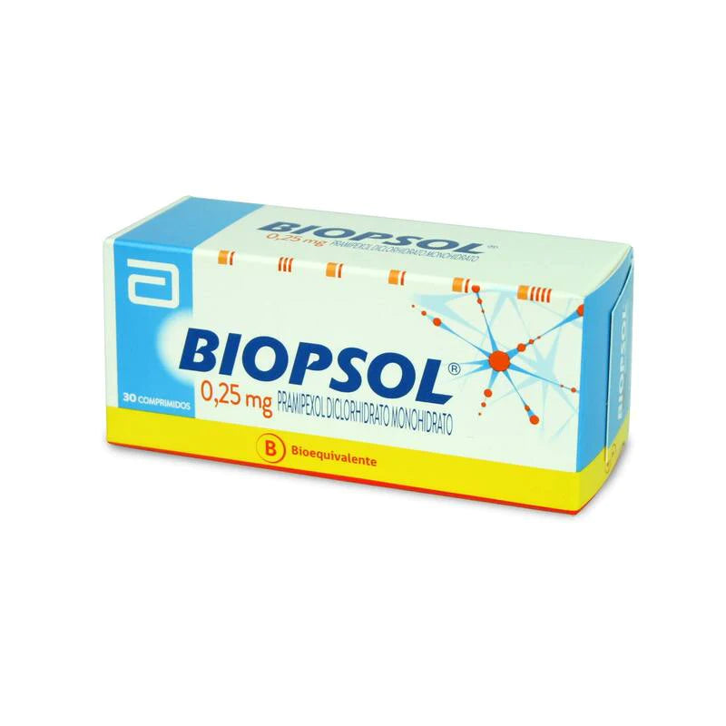 Biopsol 0,25mg 30 Comprimidos