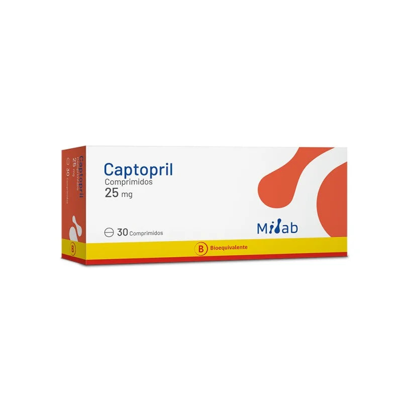 Captopril 25mg 30 Comprimidos