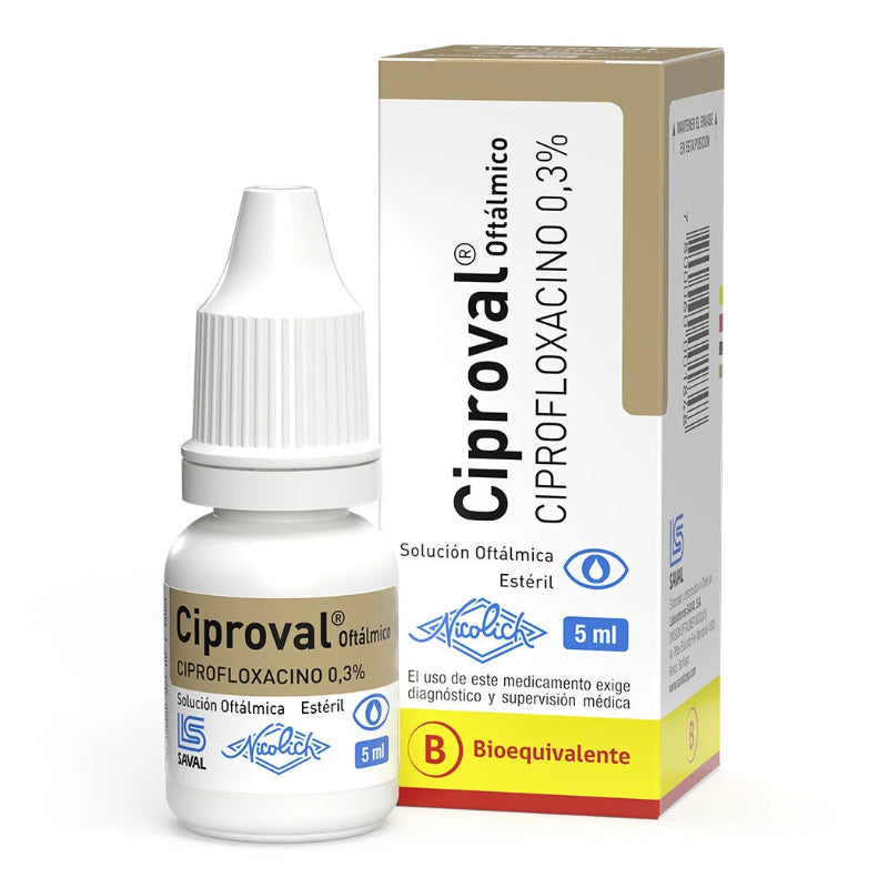 Ciproval Oftálmico 0,3% 5ml