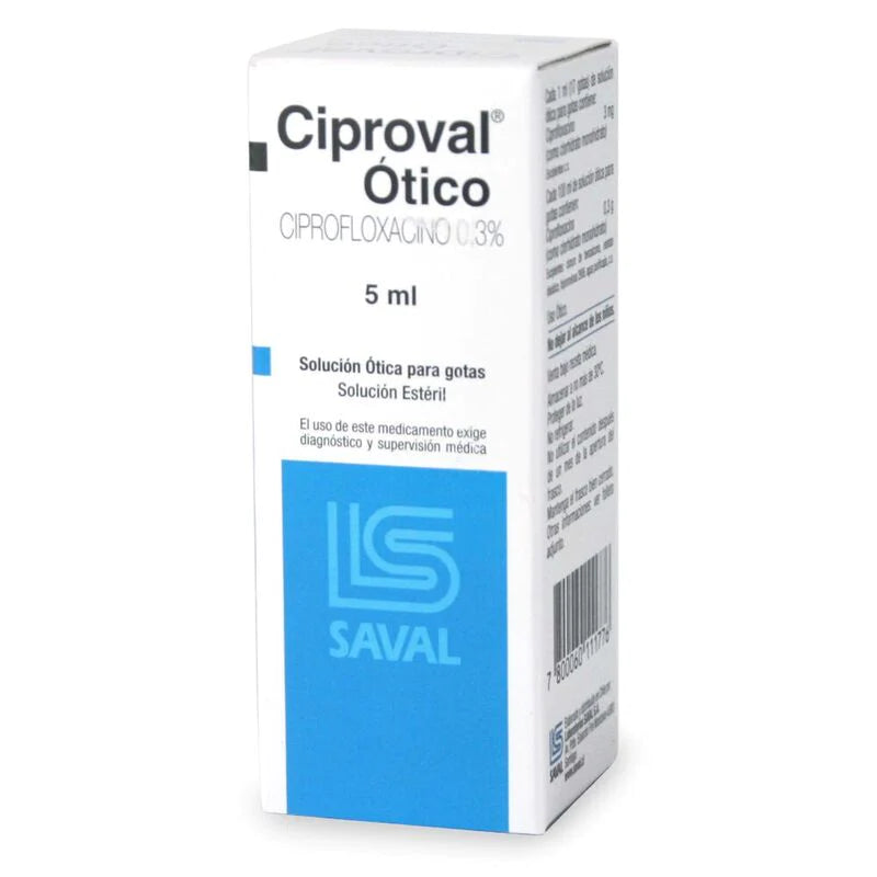 Ciproval Ótico 0,3% 5ml