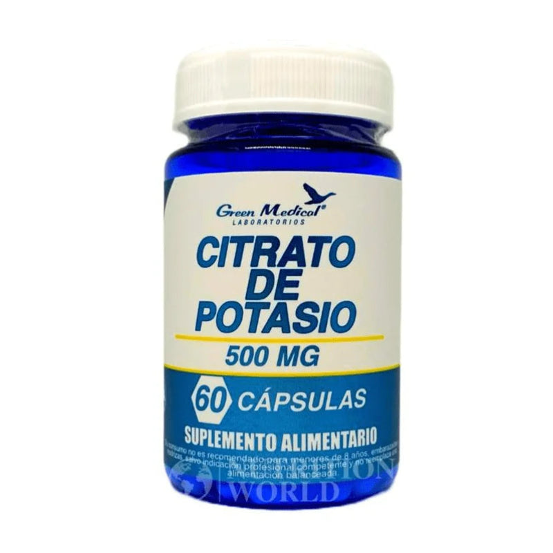 Citrato de Potasio 500mg 60 Cápsulas