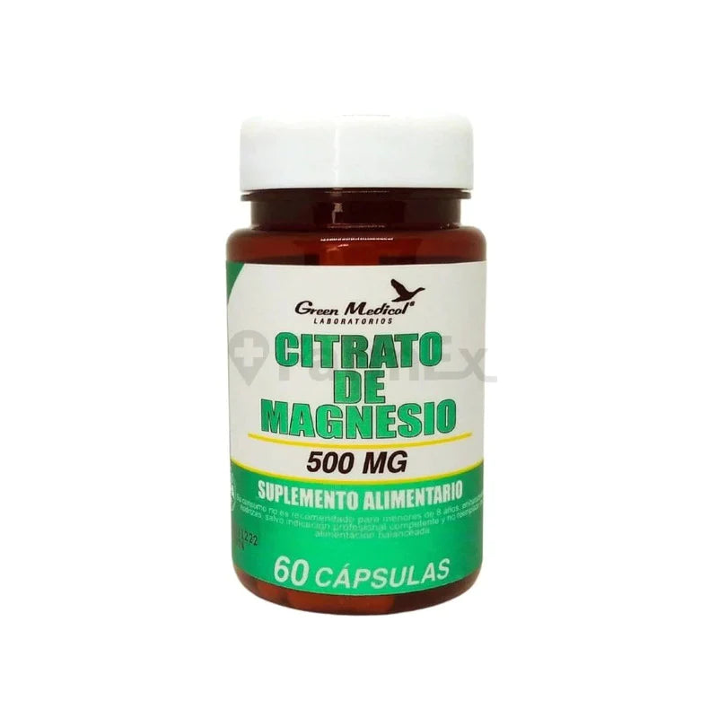 Citrato de magnesio 500mg 60 Cápsulas