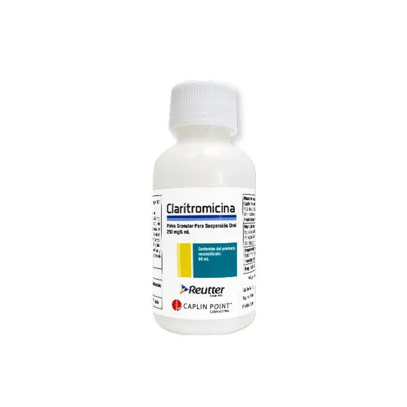 Claritromicina 250mg/5ml Suspensión oral 60ml