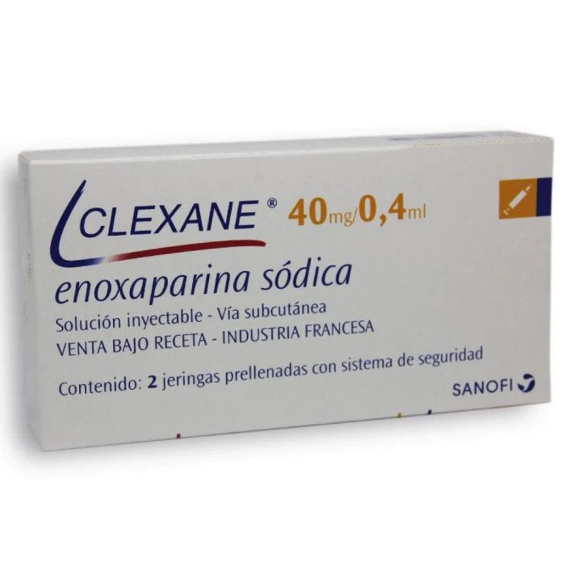 Clexane 40mg/0,4ml 2 Jeringas prellenadas con sistema de seguridad