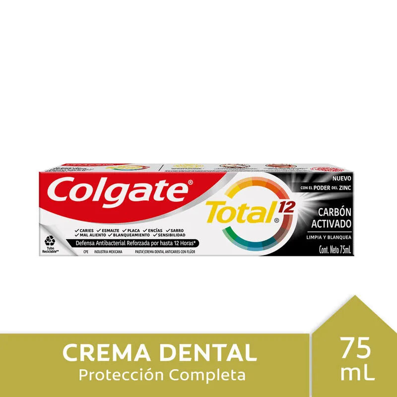 Colgate Total12 Carbon activado 75 ml